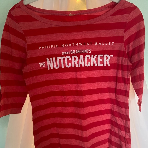 Nutcracker Red Striped Women’s T-Shirt - Picture 1 of 2